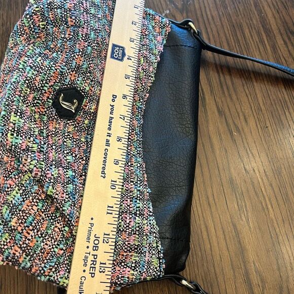 Vintage Juicy Couture Tweed w/ Black and gold Locke accent embellishment Handbag - Picture 10 of 12